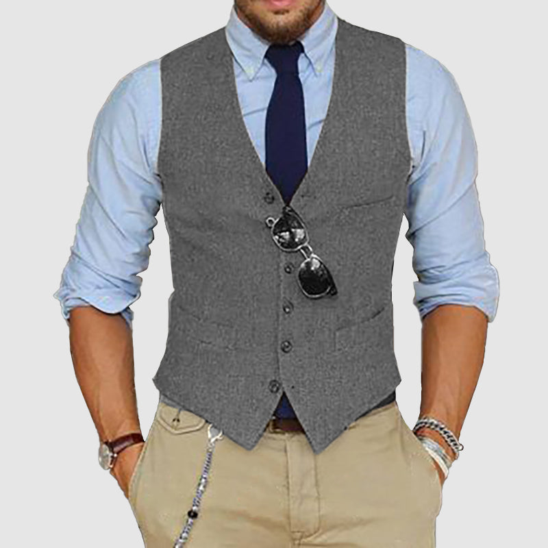 Men's Single-Breasted Suit Vest