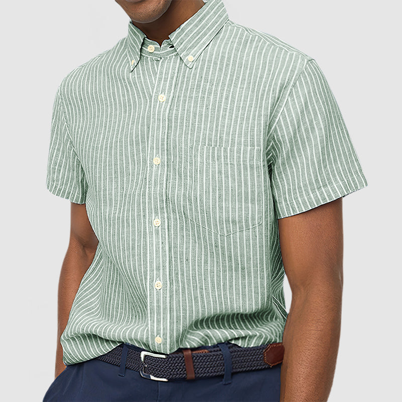 Men's Oxford Cloth Striped Shirt