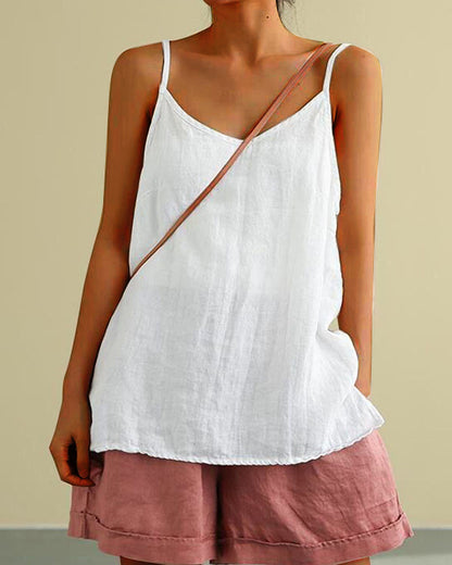 Comfortable Linen Camisole Top