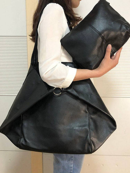 Women's Large Capacity Leather Tote Bag