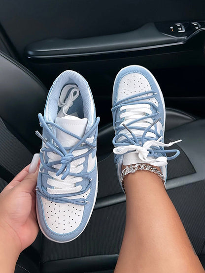 Heart Lace-Up Sneakers