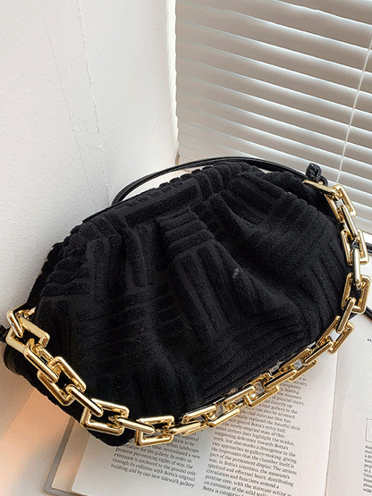 Women's Chains Towel Satchel Bag