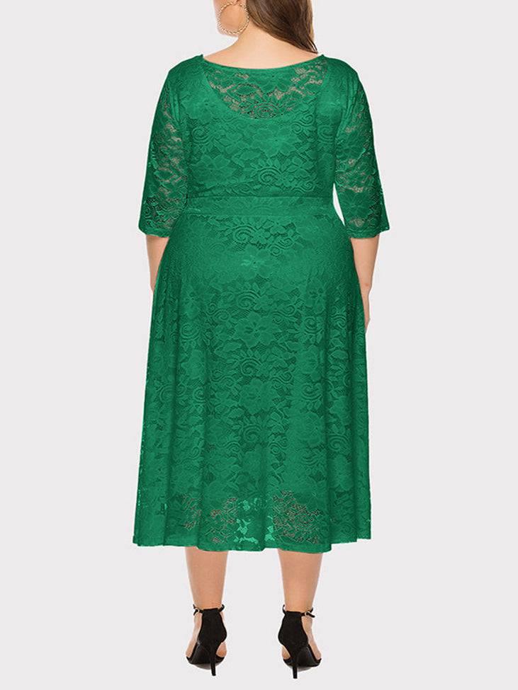 Women's Lace Evening A-Line Dress