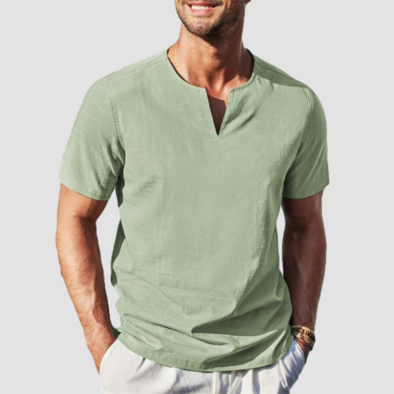 Men's Cotton Short Sleeve Shirt