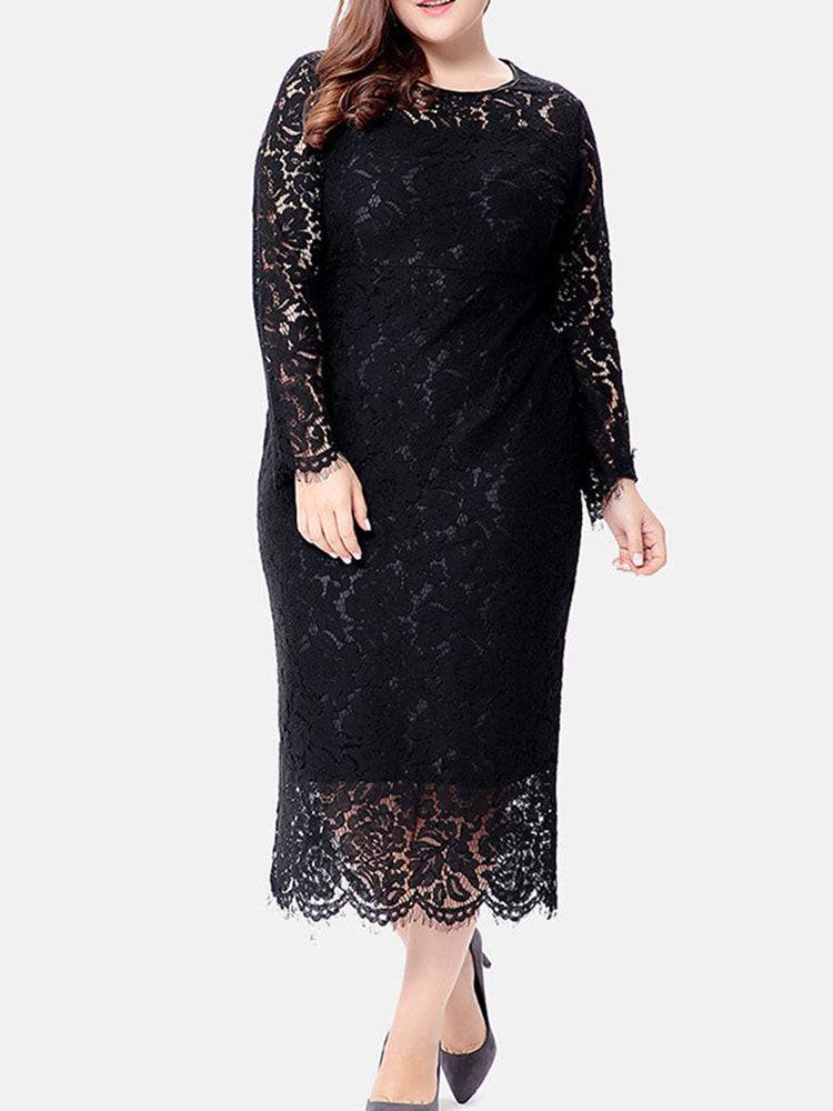 Elegant Lace Maxi Dress