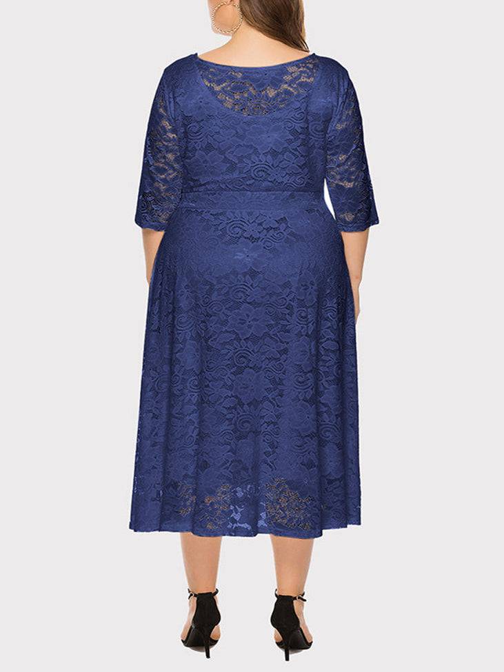 Women's Lace Evening A-Line Dress