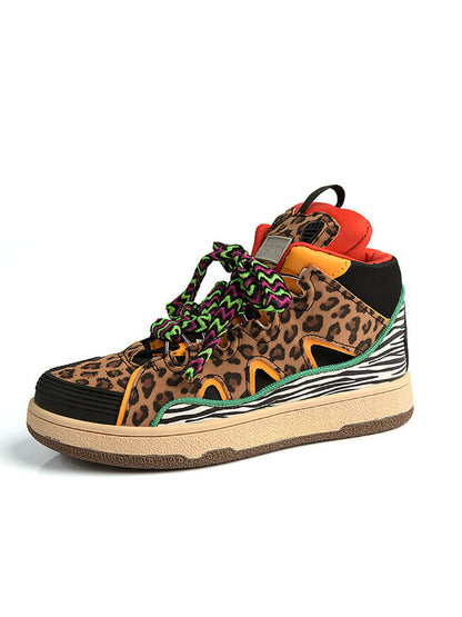 Leopard High Top Sneakers