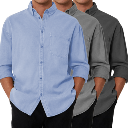 Men's Cotton Long Sleeve Shirt