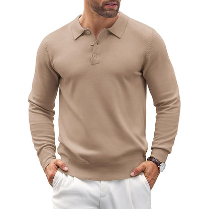 Men's Men's Knit Casual Classic Polo Shirts