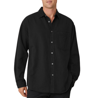 Men's Cotton Casual Long Sleeve Shirt