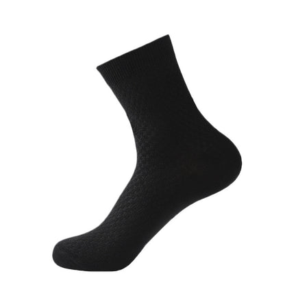 Men's socks breathable bamboo fiber tube socks four seasons can wear long socks