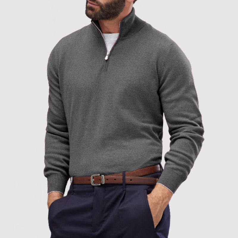 Men's Zipper Cashmere Sweater