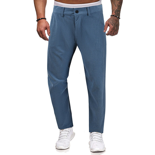 Men's Outdoor Casual Corduroy Solid Color Pants