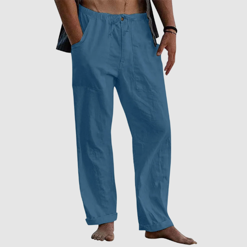 Men's Linen Beach Loose-Fitting Pants