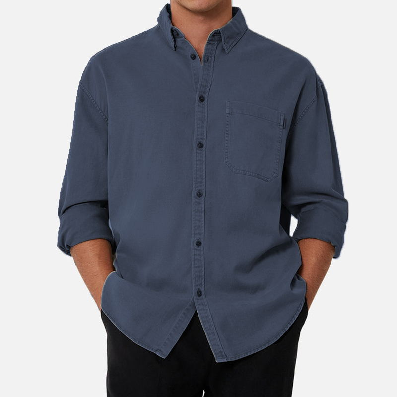 Men's Cotton Long Sleeve Shirt