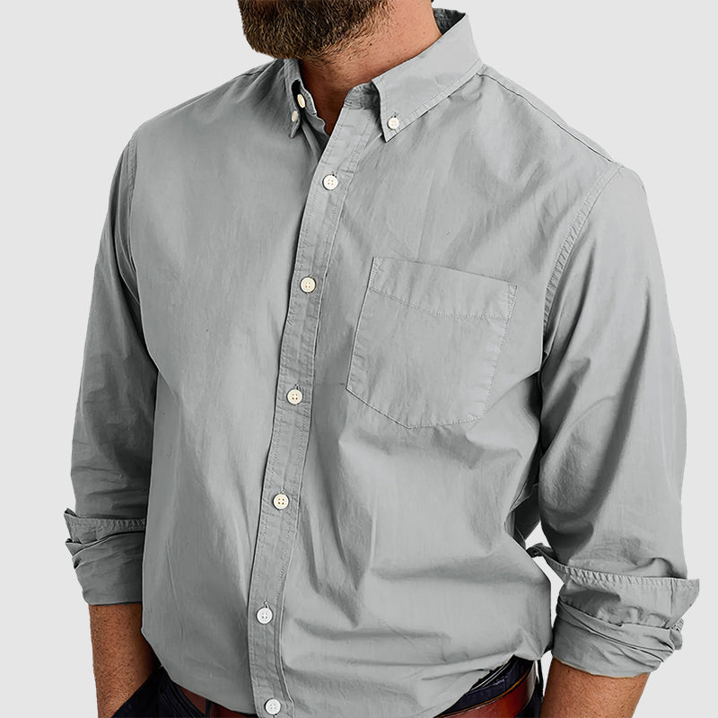 Men's Combed Cotton Anti-wrinkle Shirt