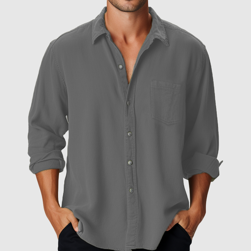 Men's Cotton Long Sleeve Shirt