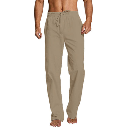 Men's Cotton Linen Sports Pants