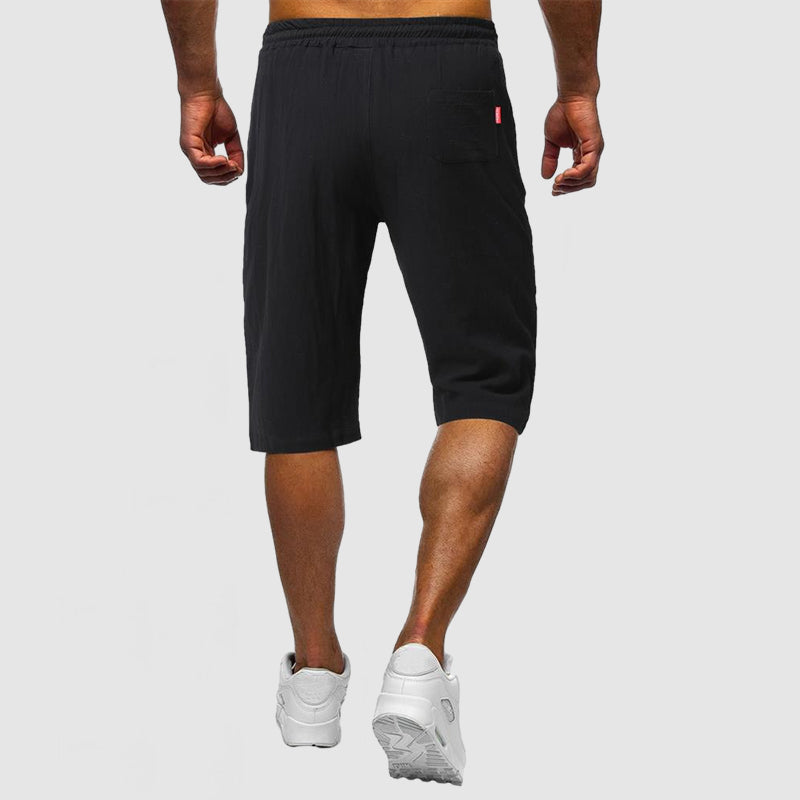 Men's Breathable Casual Sports Cotton Linen Shorts