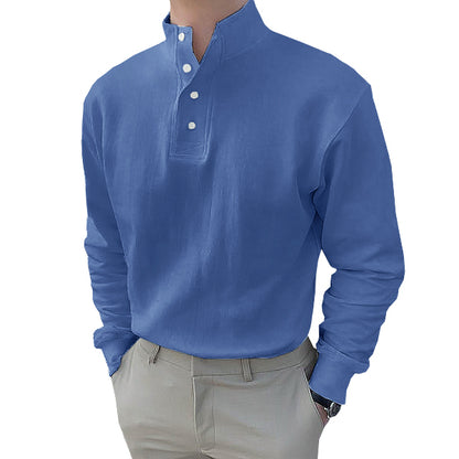 Men's Stand-up Collar Polo Shirt