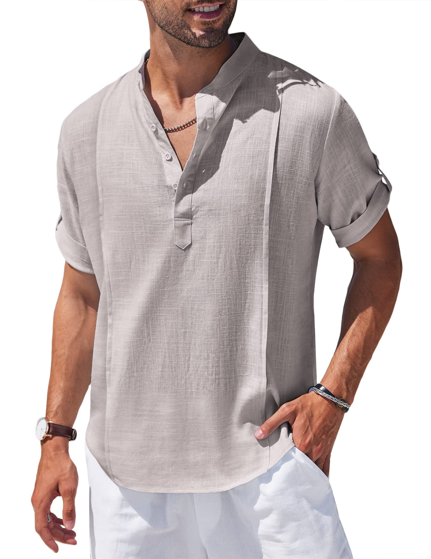 Men's Beach Short Sleeve T Shirt