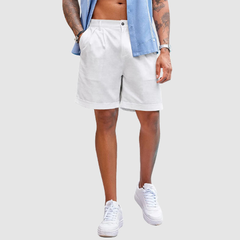 Men's Linen Summer Beach Shorts