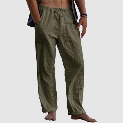 Men's Linen Beach Loose-Fitting Pants