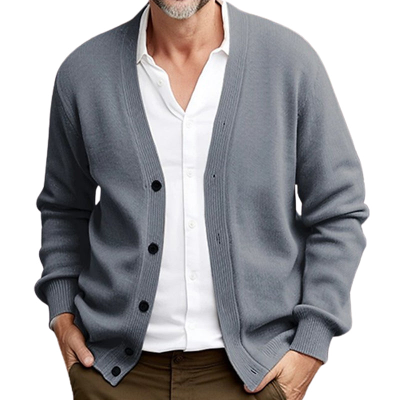 Men's Classic Long Sleeve Knit Cardigan