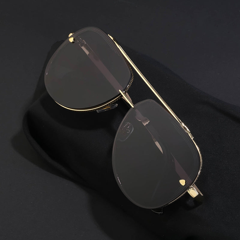 Men's Retro Diamond Cut Sunglasses