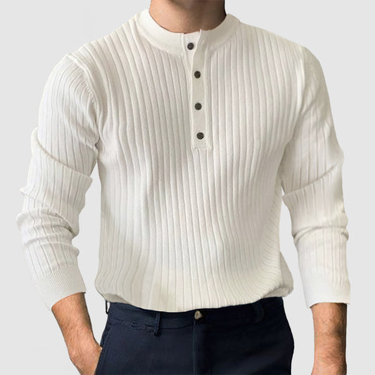 Men's Gentleman's Casual Henley Shirt