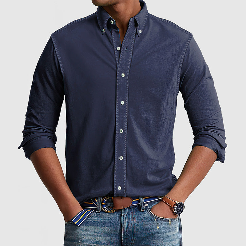 Men's Vintage washed cotton shirt