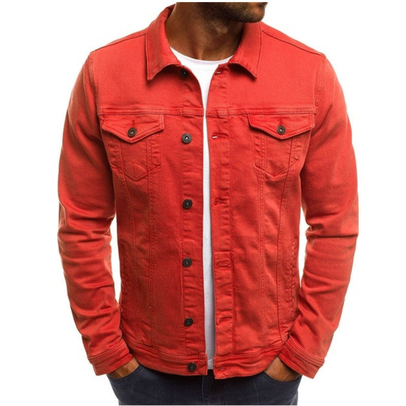 Men's Denim Jacket Casual Coat