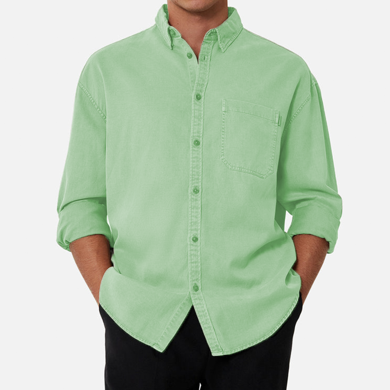 Men's Cotton Long Sleeve Shirt