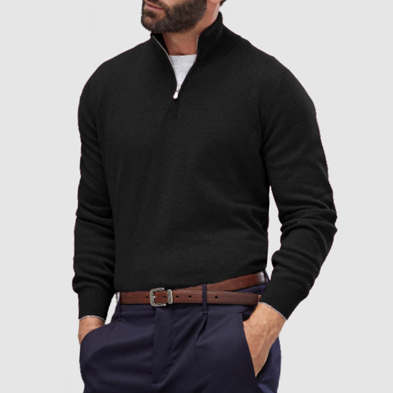 Men's Zipper Cashmere Sweater