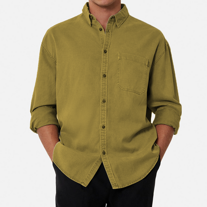 Men's Cotton Long Sleeve Shirt