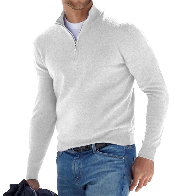 Men's Delicate Quarter Zip Sweater