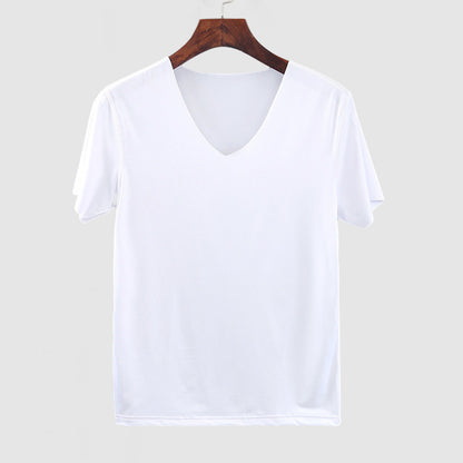 Men's Ice Silk V-Neck T-Shirt