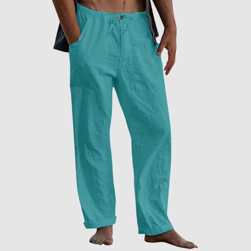 Men's Linen Beach Loose-Fitting Pants