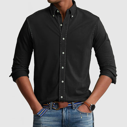 Men's Vintage washed cotton shirt