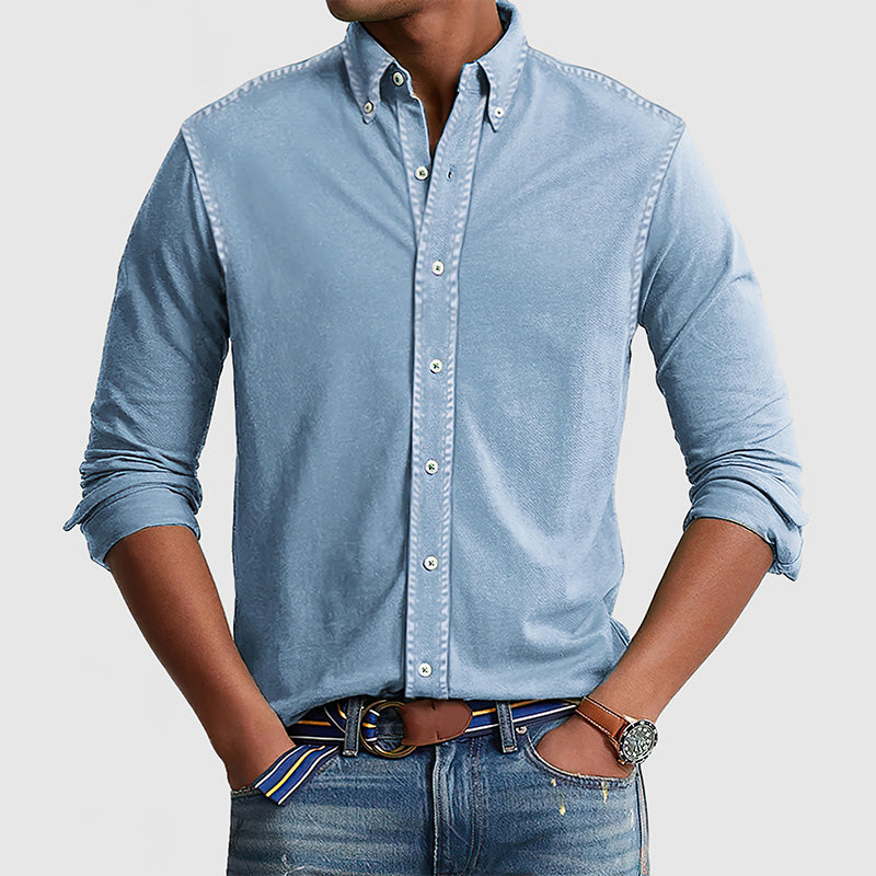 Men's Vintage washed cotton shirt