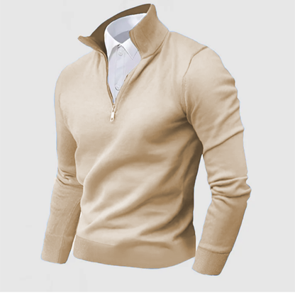 Men's Business Three-Quarter Zip Sweater