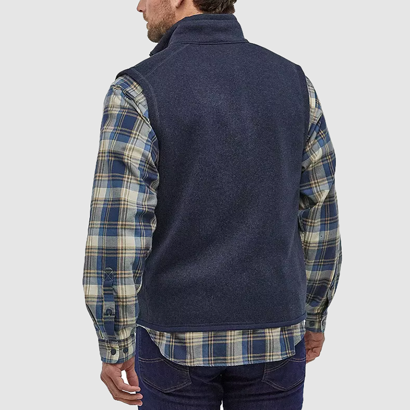 Men's Fleece Windproof Standing Collar Cardigan