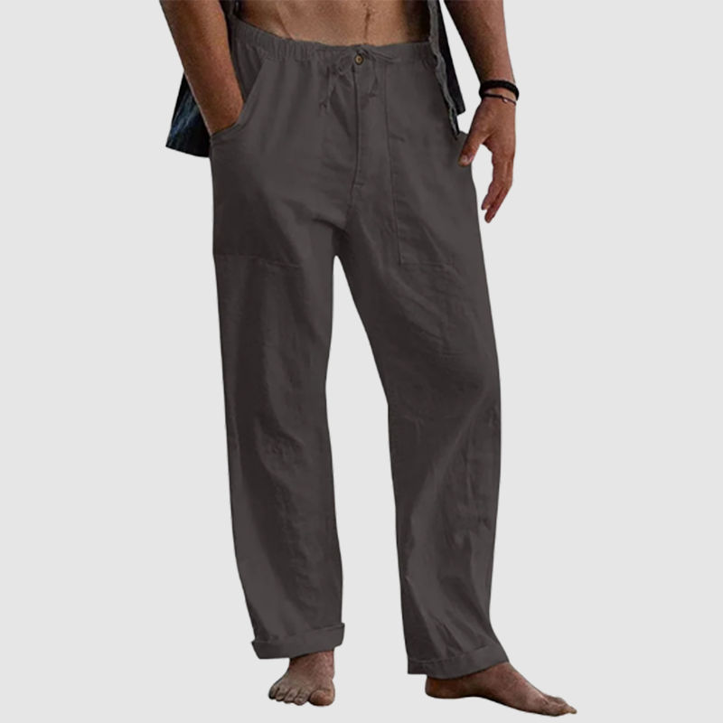 Men's Linen Beach Loose-Fitting Pants