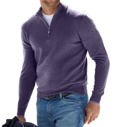 Men's Delicate Quarter Zip Sweater