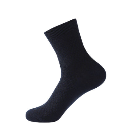 Men's socks breathable bamboo fiber tube socks four seasons can wear long socks