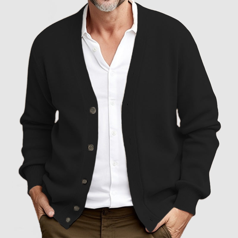 Men's Classic Long Sleeve Knit Cardigan