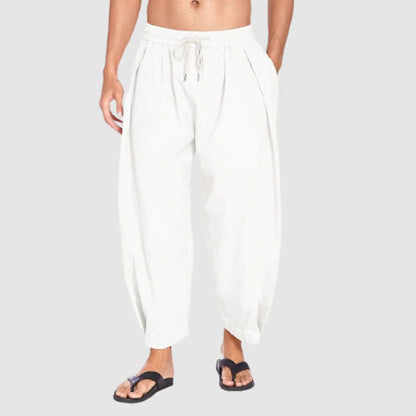 Men's Drawstring Cotton Linen Pant