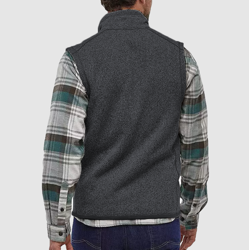 Men's Fleece Windproof Standing Collar Cardigan