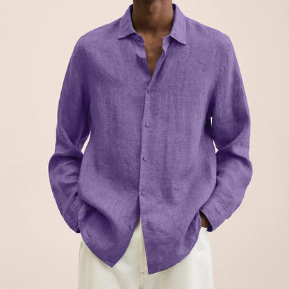 Men's Linen Long Sleeve Shirts