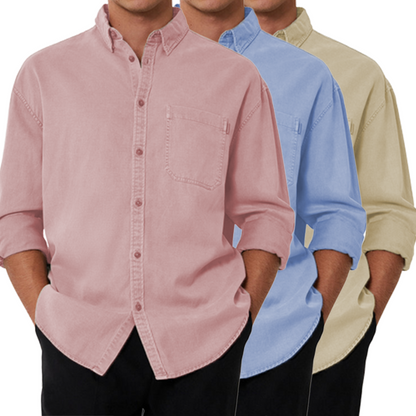 Men's Cotton Long Sleeve Shirt